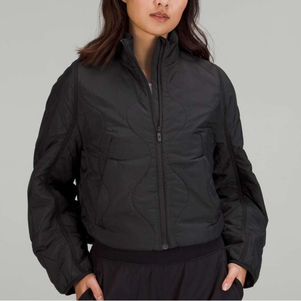Lululemon Quilted Puffer Light Insulation Cropped Jacket Black